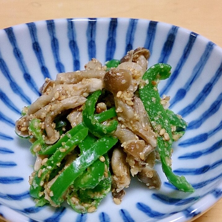 ピーマンとしめじのごま和え レシピ 作り方 By ぼーずの母ちゃん 楽天レシピ ピーマンとしめじのごま和え レシピ 作り方 By ぼーずの母ちゃん 楽天レシピ